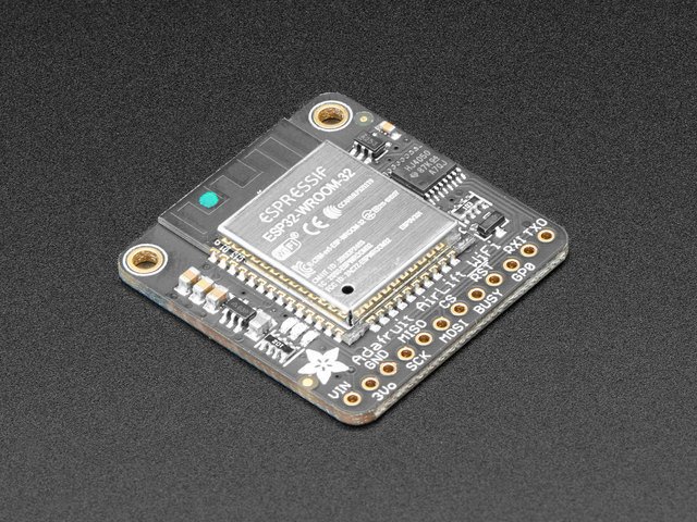 The ESP32-WROOM-32 is also available as a breakout with SPI support from <a
href="https://www.adafruit.com/product/4201">Adafruit</a>